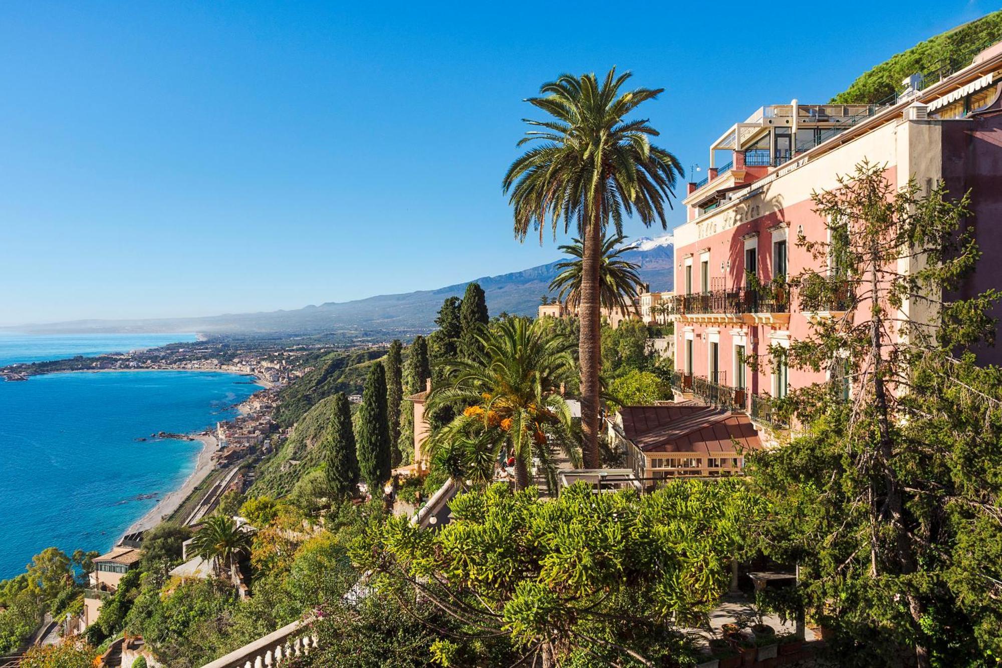 2 Exceptional Design Hotels Close to Isola Bella in Taormina